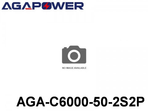 124 AGA-Power-50C RC Cars Lipo Packs 50 AGA-C6000-50-2S2P 7.4 2S1P