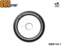 GRP-Tyres GBX11A 1:8 BU - PLUS - A Soft - Closed Cell Insert - Mounted on Closed White Wheel (1-Pair) 1-pack UPC: 802032725541 EAN: 8020327255411