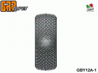 GRP-Tyres GBY12A 1:8 BU - CAYMAN - A Soft - Closed Cell Insert - Mounted on Closed Yellow Wheel (1-Pair) 1-pack UPC: 802032725571 EAN: 8020327255718