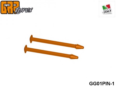 GRP-Tyres GG01PIN 1:8 Buggy - PIN Wheel - ORANGE - (2-Pieces) 1-pack UPC: 802032725262 EAN: 8020327252625