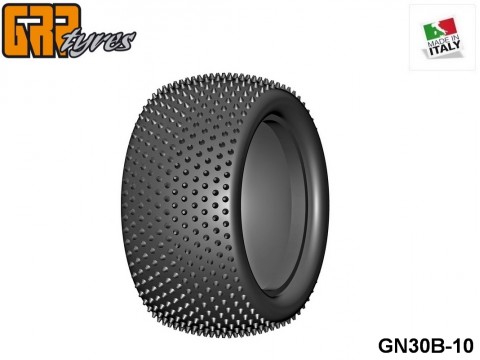 GRP-Tyres GN30B 1:10 BU - 2-4WD Rear - CONIC - B-Medium - Donut No Insert (1-Pair) 10-pack UPC: 802032725614 EAN: 8020327256142