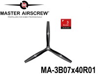 1106 MA-3B07x40R01 Master Airscrew Multi Rotor Propellers Only 3-Blade 7-inch x 4-inch - 177.8mm x 101.6mm Rev.-Pusher MA By Pitch (inch) - 04 Propellers