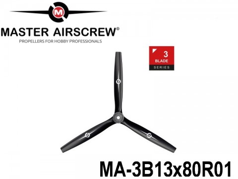 1179 MA-3B13x80R01 Master Airscrew Multi Rotor Propellers Only 3-Blade 13-inch x 8-inch - 330.2mm x 203.2mm Rev.-Pusher