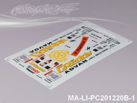 121 MAZDA RX-7 DECAL SHEET - High Flexible Vinyl Label MA-LI-PC201220B-1