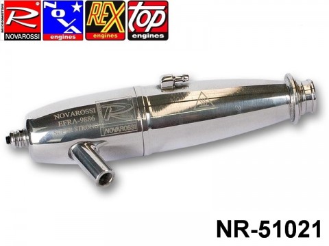 Novarossi NR-51021 Polished pipe, with ring, 2 chambers, Super Strong ON - OFF ROAD Stock Clearance